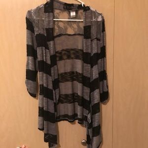 Medium cardigan with lace detail ***5 for $20***